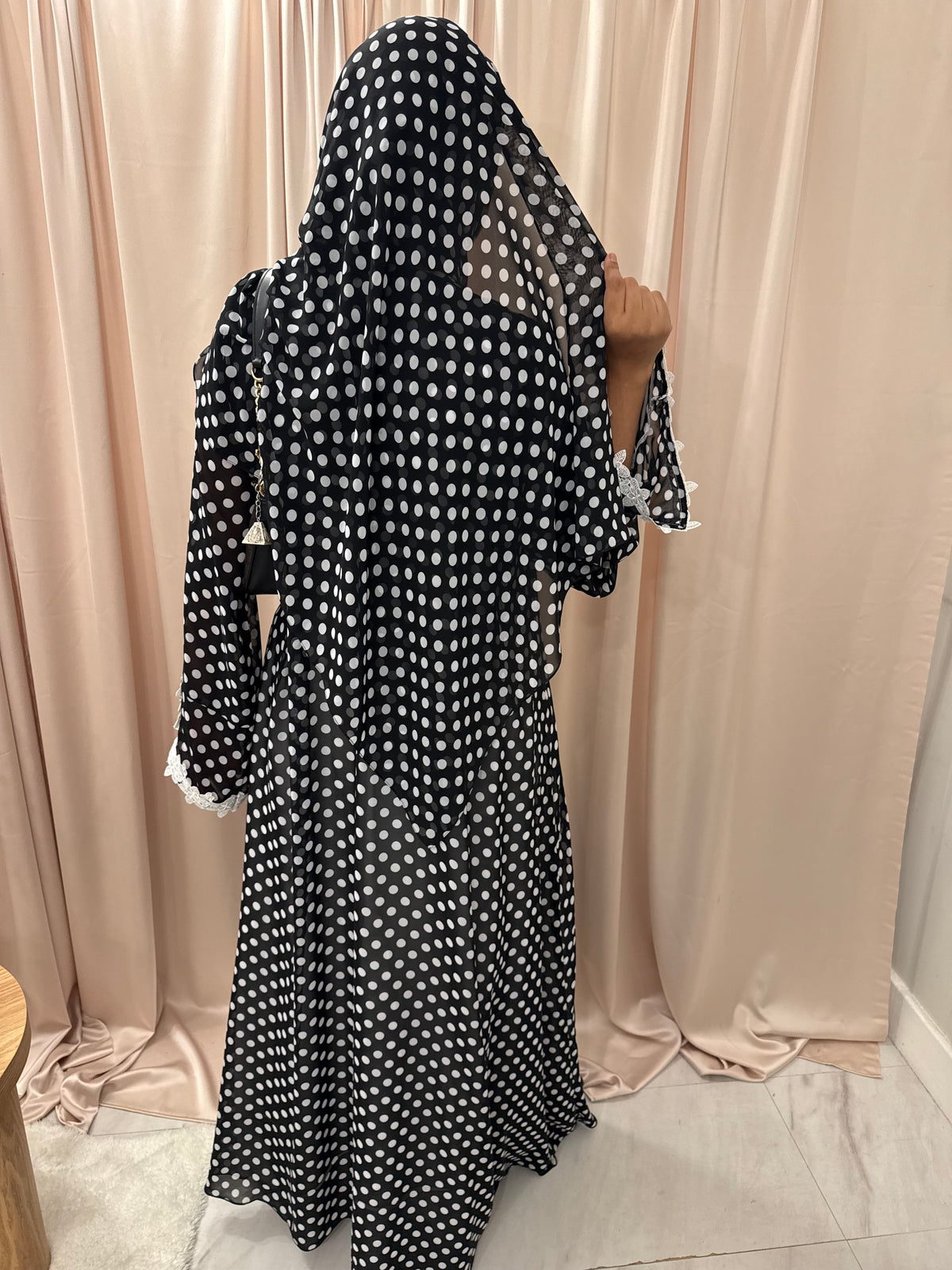 Polka dot Abaya