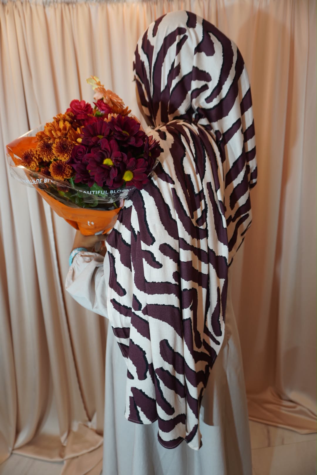 Zebra Stretch Jersey Hijab