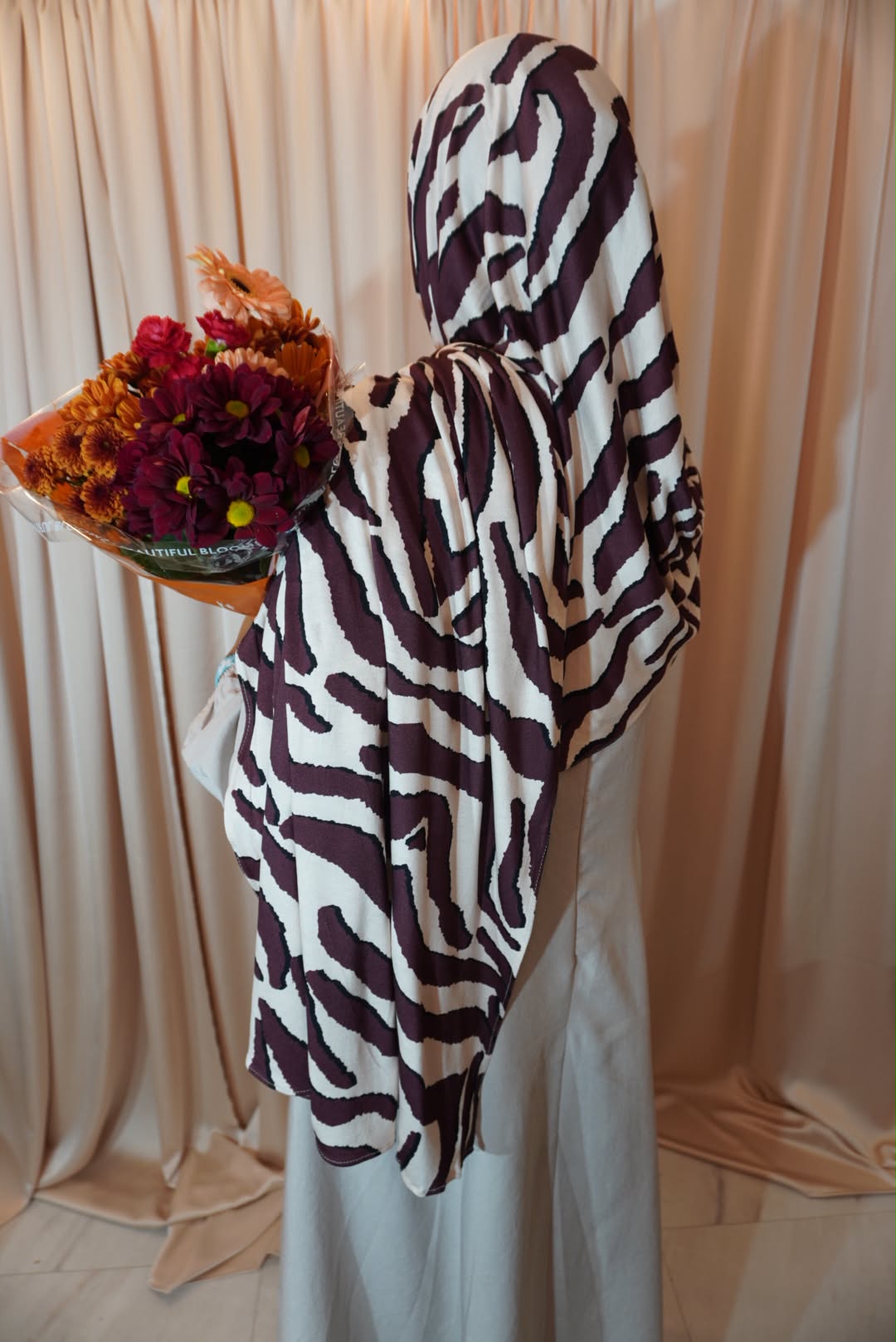Zebra Stretch Jersey Hijab